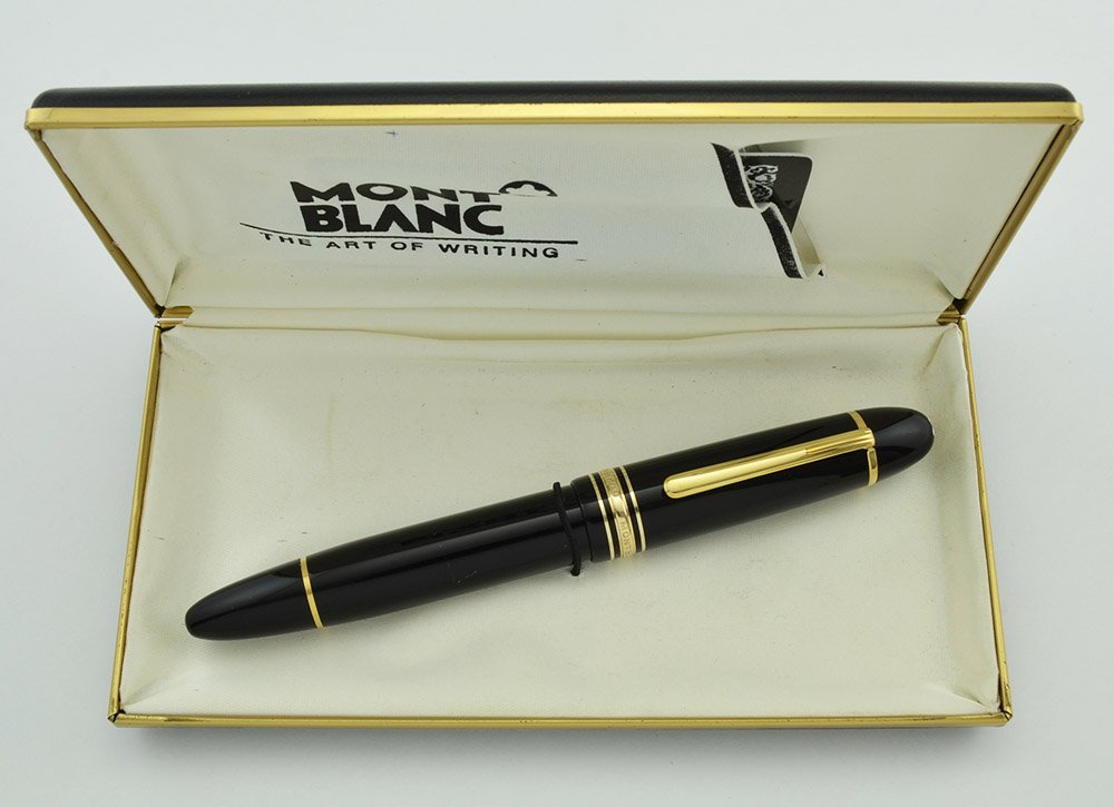 montblanc 万年筆 meisterstuck 146 1980 Montblanc Meisterstuck 146 Fountain Pen (1980s) - Black w